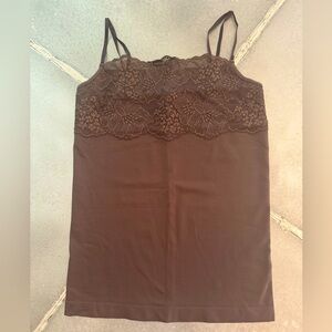 Banana Republic Brown Lace Camisole Size M